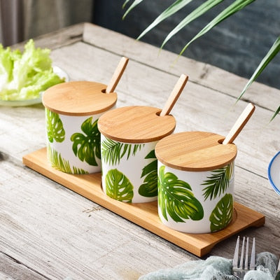 Nordic Ceramic Seasoning Pot