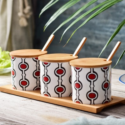 Nordic Ceramic Seasoning Pot