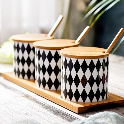 Nordic Ceramic Seasoning Pot