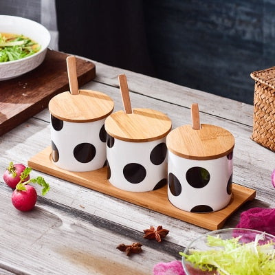 Nordic Ceramic Seasoning Pot