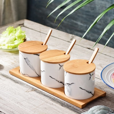 Nordic Ceramic Seasoning Pot