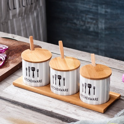 Nordic Ceramic Seasoning Pot