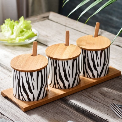 Nordic Ceramic Seasoning Pot