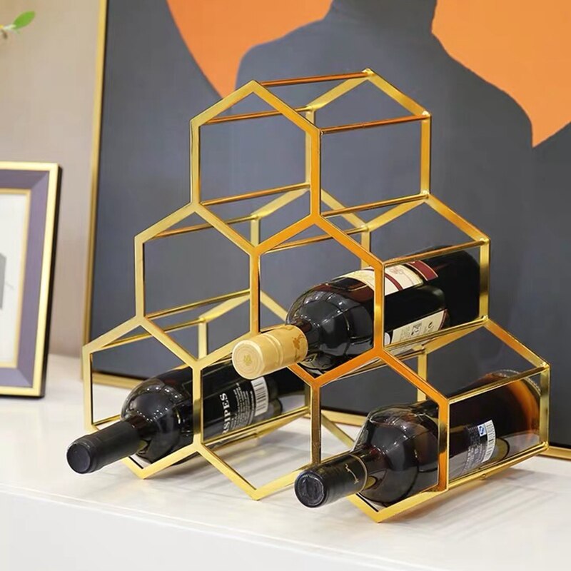 Gold Wine Rack
