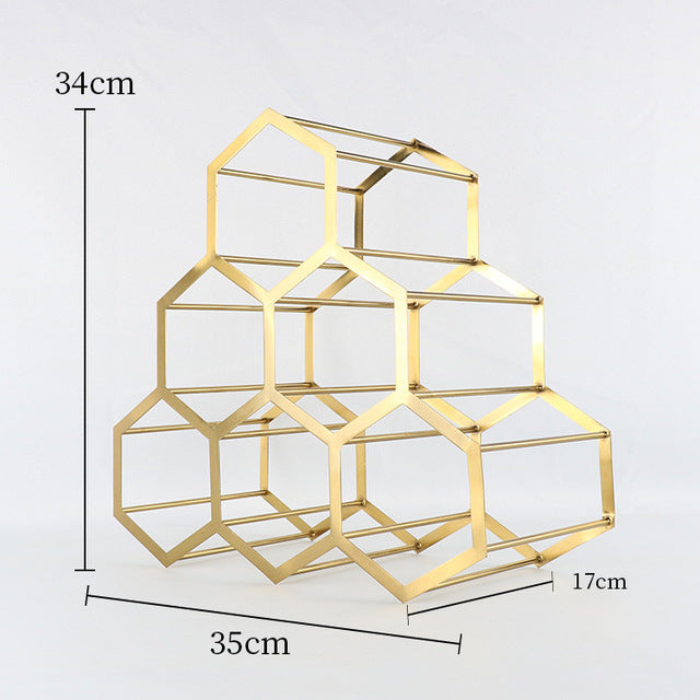Gold Wine Rack