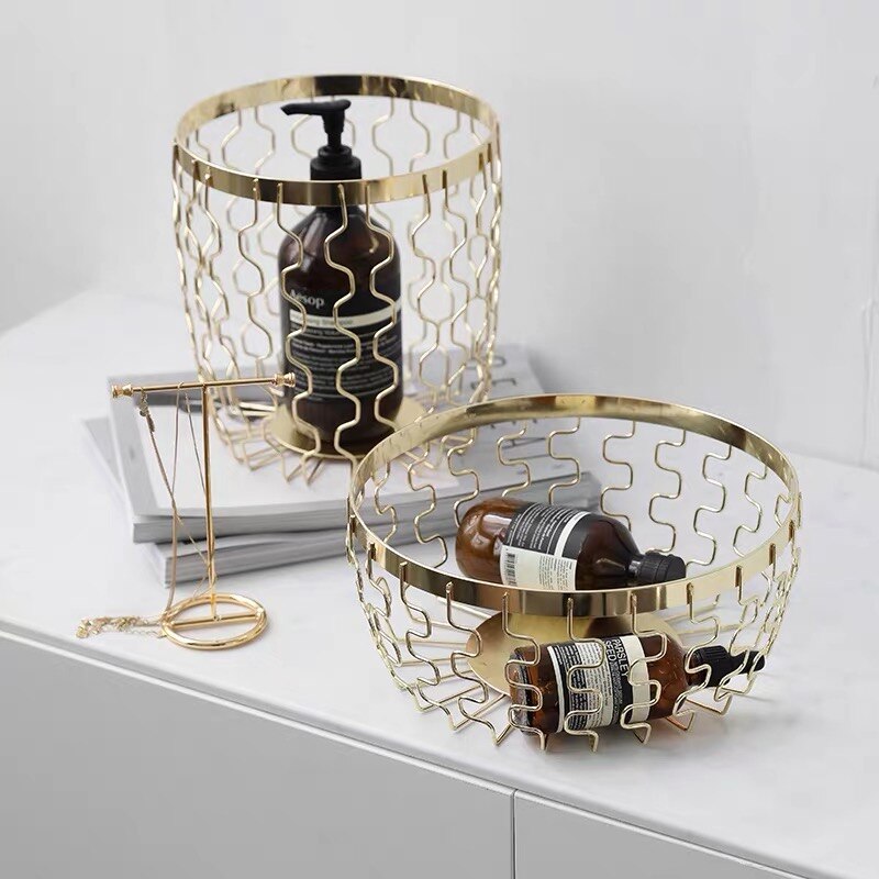 Gold Metal Baskets