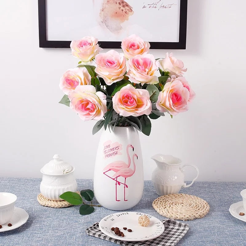 Pink Flamingo Flower Vase