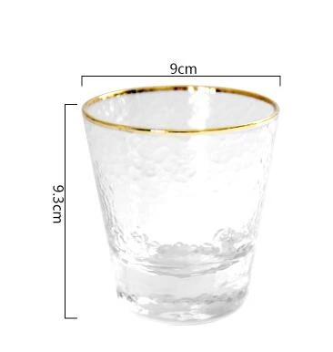 Gold Rims Glass Cup