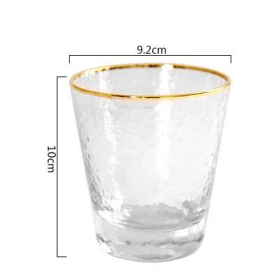 Gold Rims Glass Cup