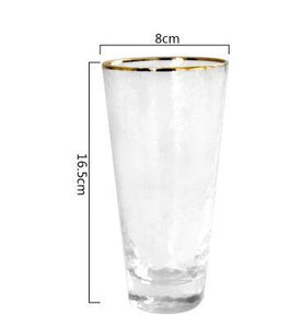 Gold Rims Glass Cup