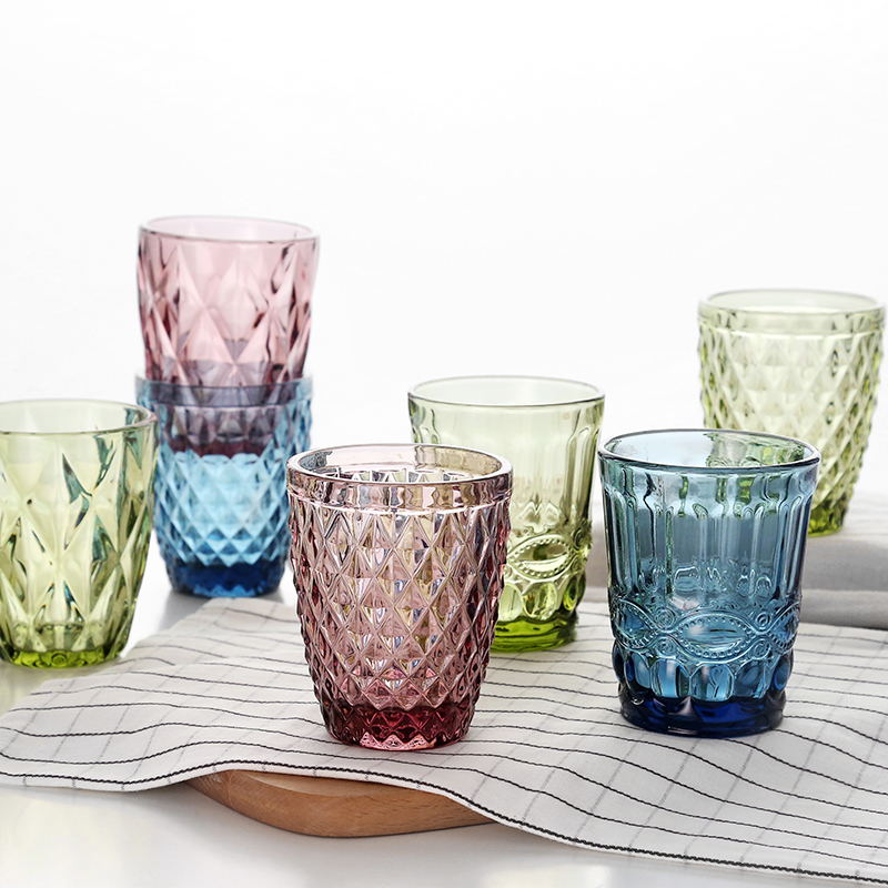 Embossed Glass Cup