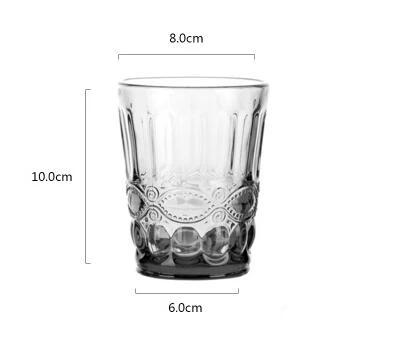 Embossed Glass Cup