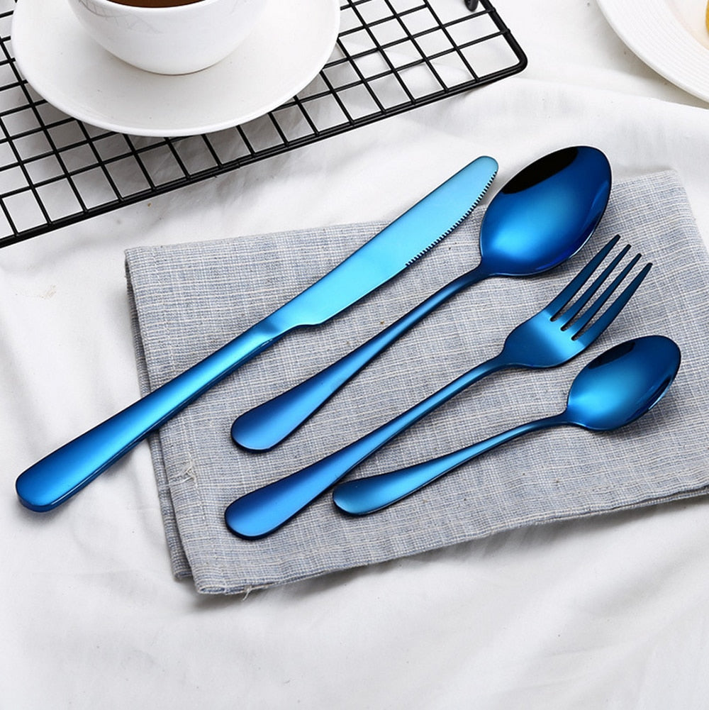 Blue Stainless Set