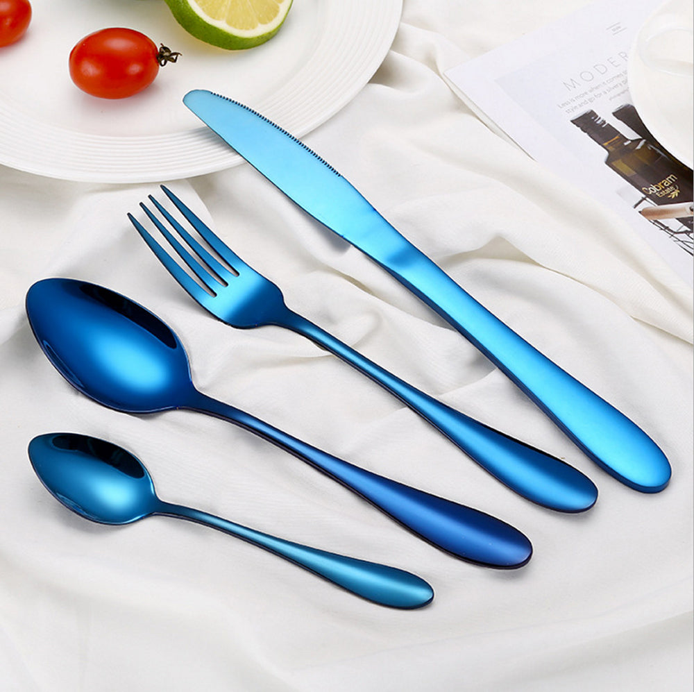 Blue Stainless Set