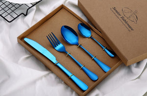 Blue Stainless Set